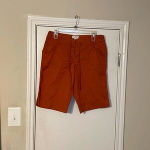 LOFT orange cotton shorts
